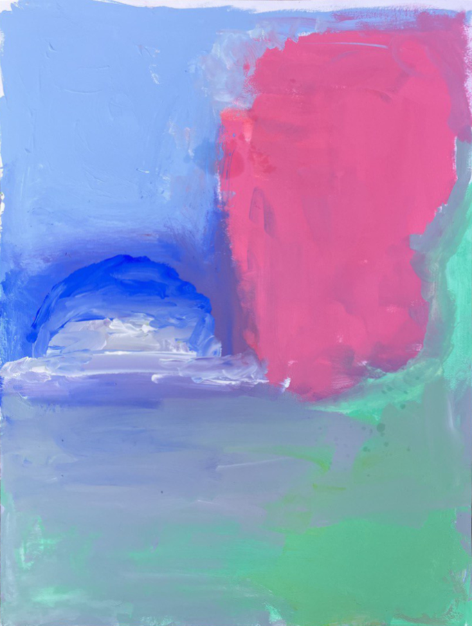 Sonne und Mond 1 (Gouache on Paper, 65x50cm) 