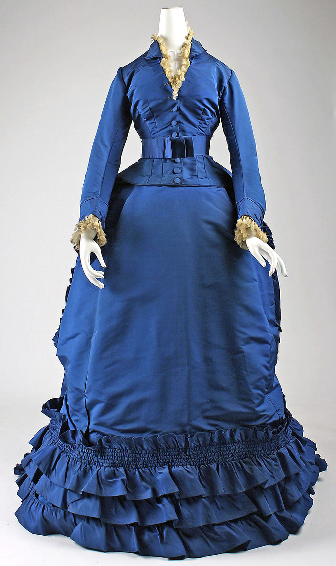 1870 Vestido de seda.