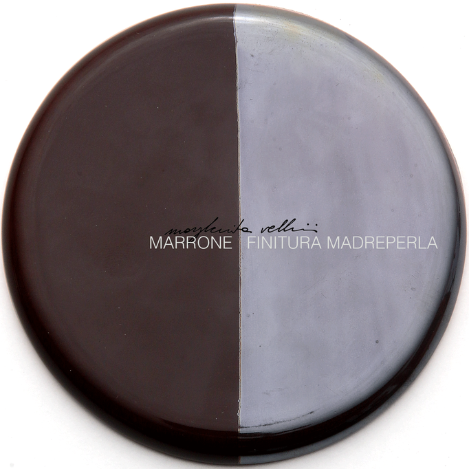 Campione colore MARRONE e FINITURA MADREPERLA Margherita Vellini  - Lampade in ceramica  - Home Lighting Design