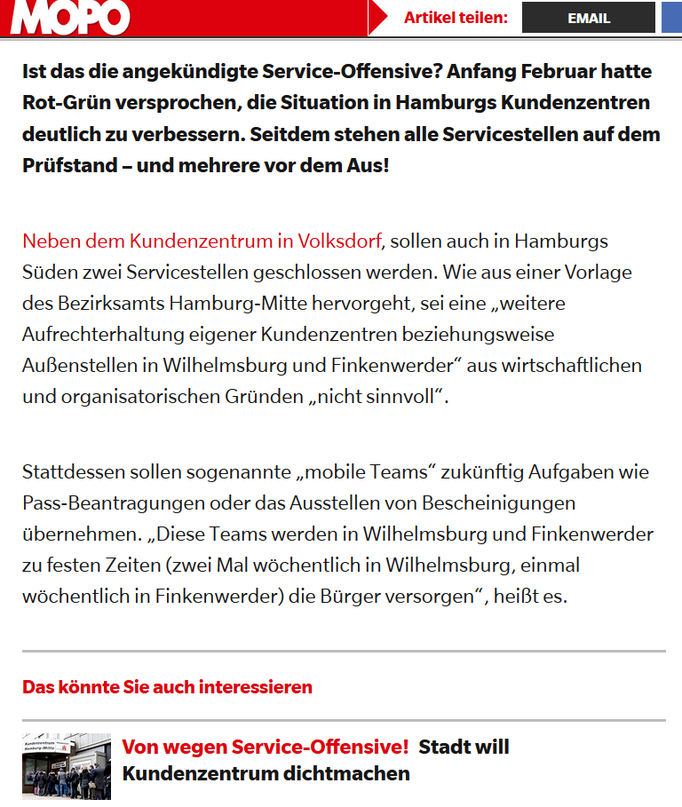 Hamburger Morgenpost vom 21.04.2017