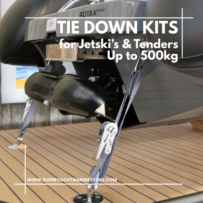 500kg Jetski & Tender tie down securing kits
