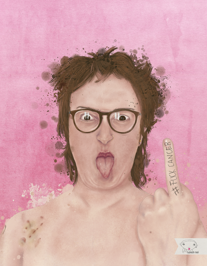 "Fuck Cancer" | Serie | Postkarte