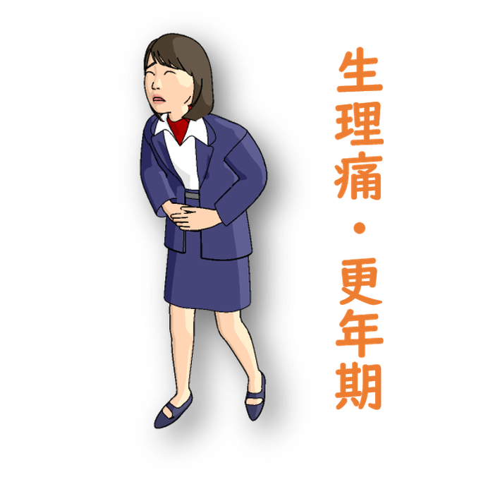 生理痛更年期の図