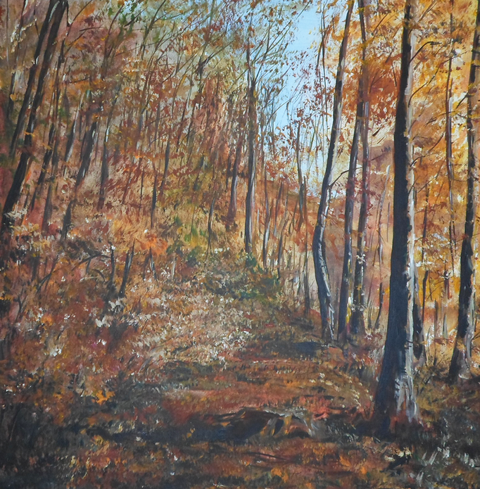 Herbstwald 60 x 60