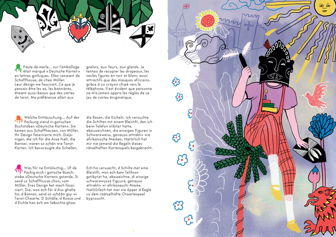 Illustration für das Buch "Hedwig ou la Pensée-Louve, Antipodes Verlag, Lausanne 2021