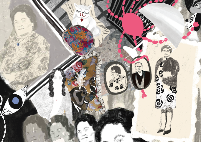 Illustration für das Buch "Hedwig ou la Pensée-Louve, Antipodes Verlag, Lausanne 2021