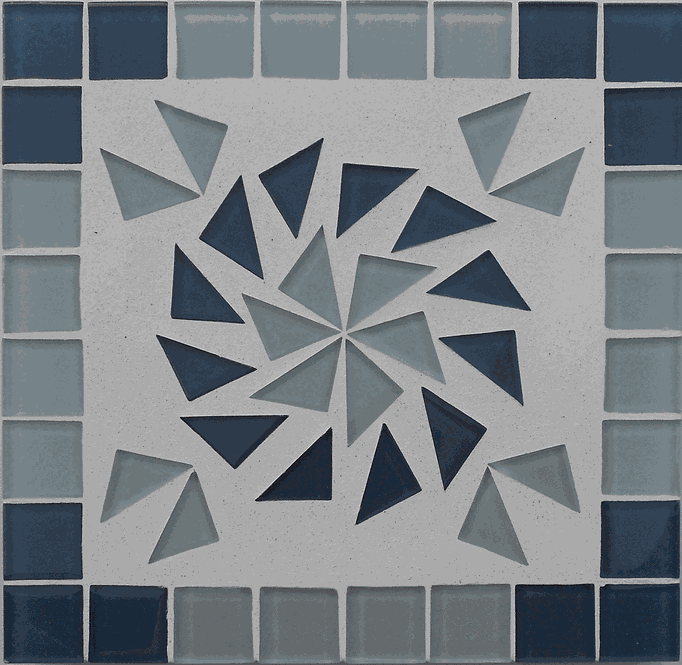 Mosaïque_dessous-de-plat_Rosace-anthracite (18,8 x 18,8)