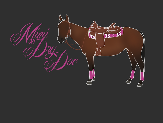 ein Logo für Katrin und ihre Quarter Horse Stute Mimi Dry Doc