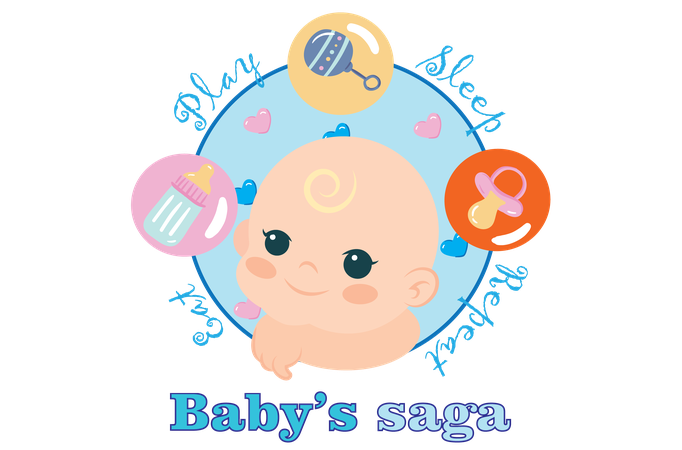 "Baby's saga"tshirt design