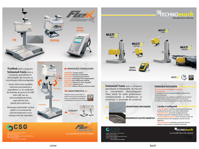 Flyer design for Technomark Romania