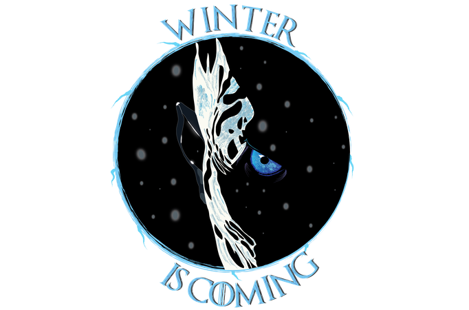 "Winter is coming" GOT inspired tshirt design