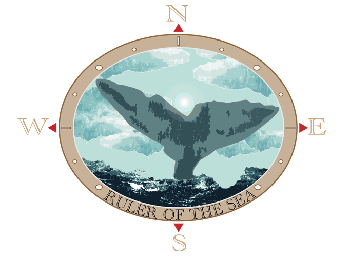 "Ruler of the sea"-Moby Dick novel inpired design