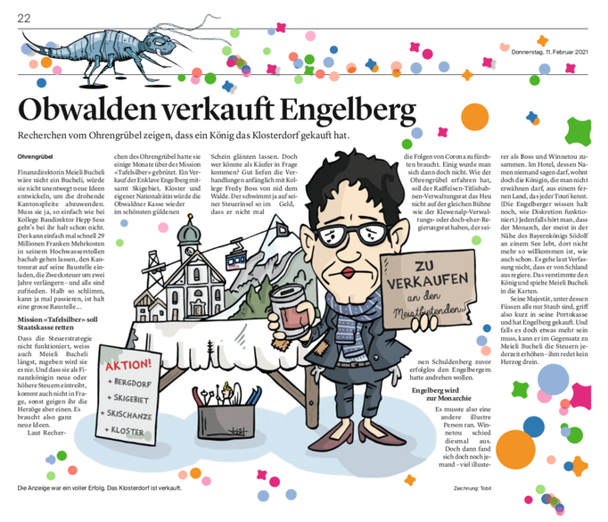 Obwaldner Zeitung Ohrengrübel vom 11.02.2021