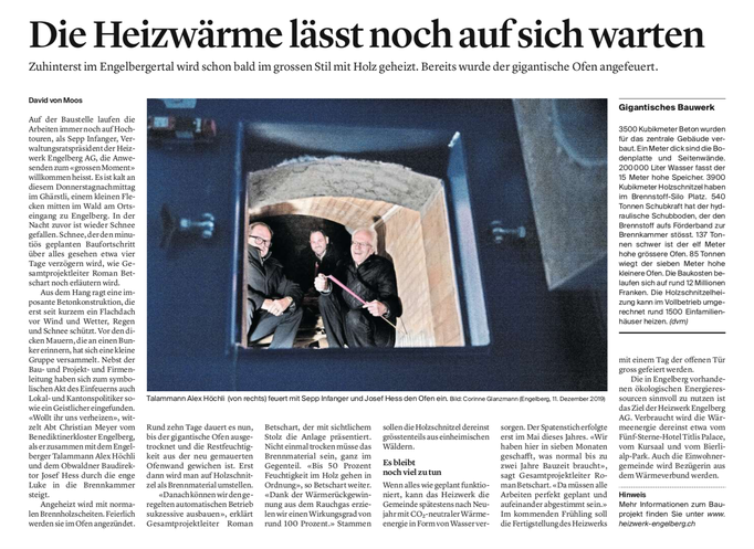 Obwaldner Zeitung vom 13.12.2019