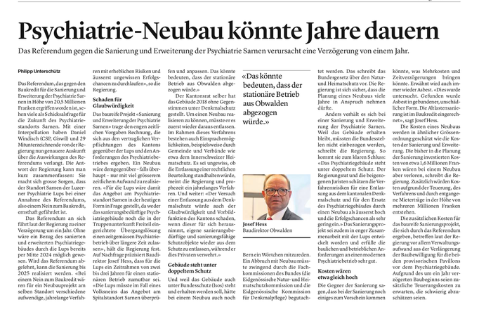 Obwaldner Zeitung vom 21.06.2022