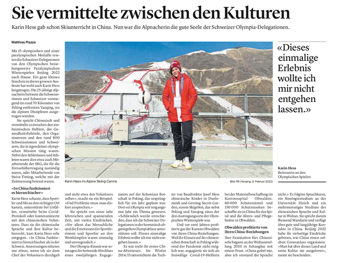 Obwaldner Zeitung vom 28.03.2022