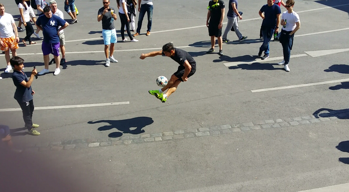 Fußball Freestyler für Roadshows