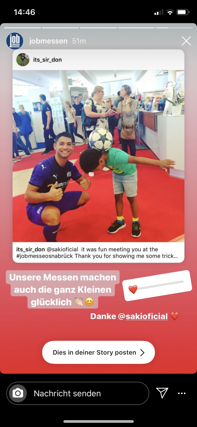 Messe Fußball Freestyler Saki