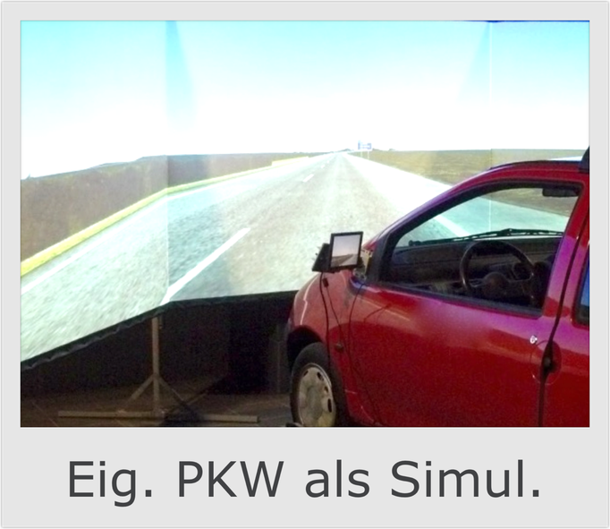 Direkt Simulator Simulation für eigenen PKW oder Auto