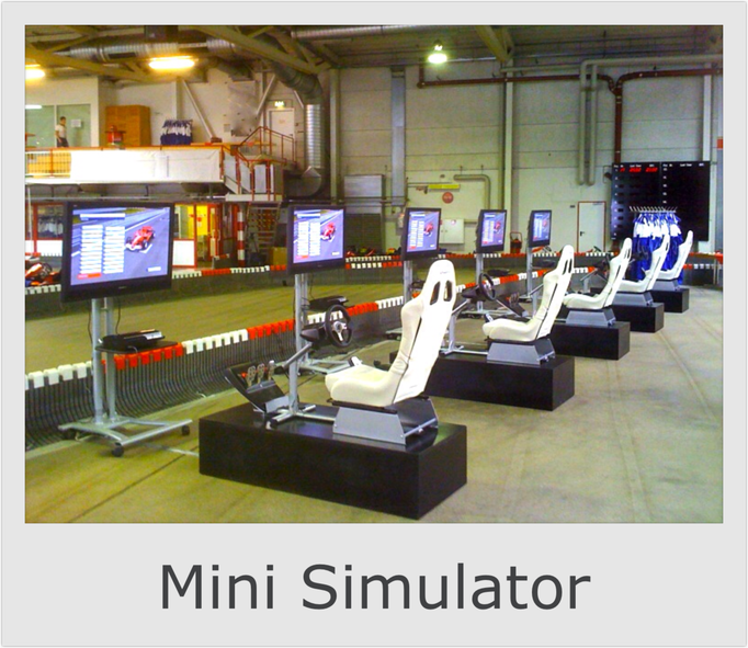 Mini Formel 1 & DTM Rennsimulator mieten