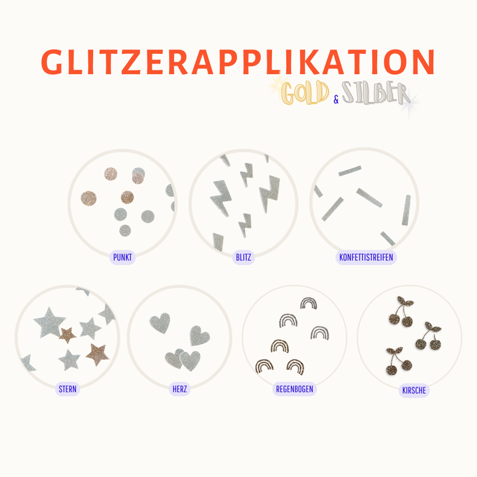 Glitzerapplikationen
