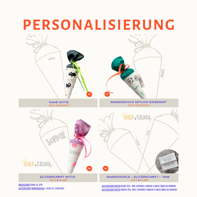 Personalisierungsmöglichkeiten