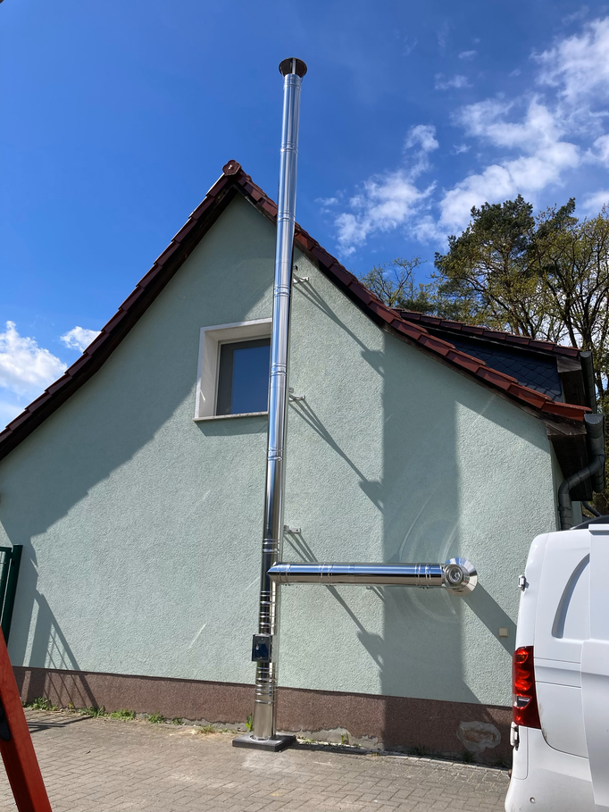 Außenschornstein nach neuen Ableitbedingungen