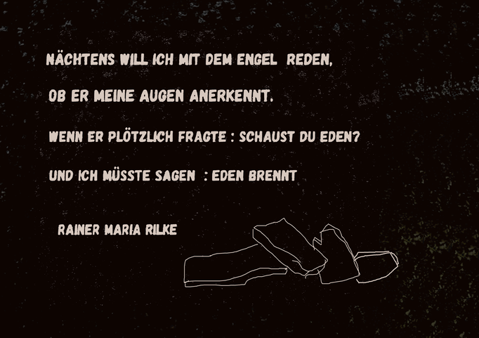 textbild rainer maria rilke
