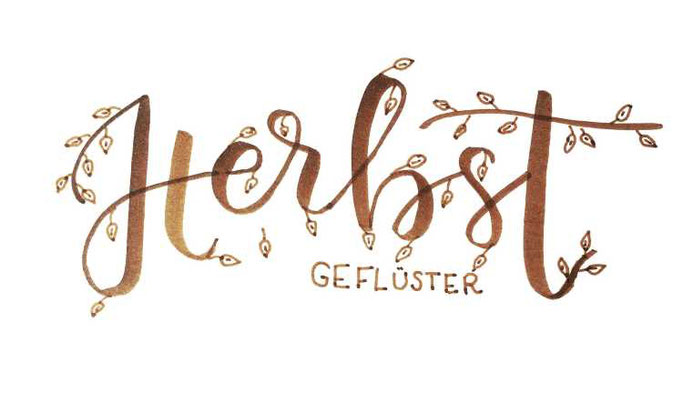 Letter Lovers buchstabenprinzessin: Handlettering Herbstgeflüster