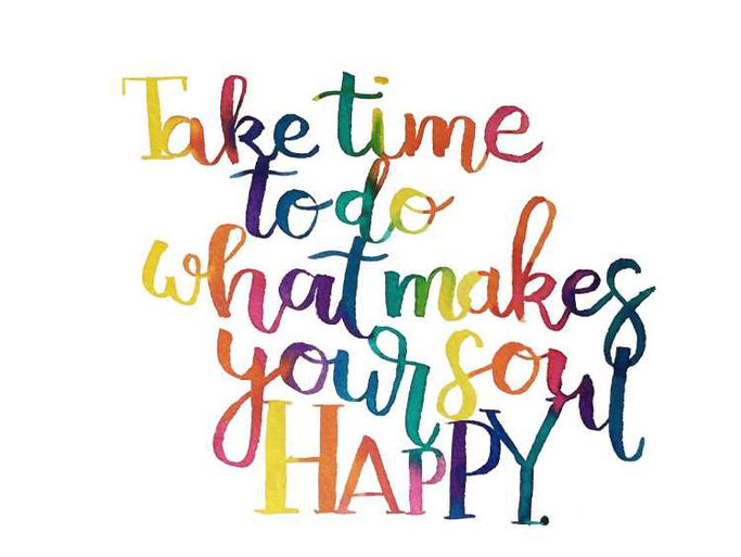 Letter Lovers buchstabenprinzessin: Anleitung Watercolorlettering Take time to do what makes your soul happy
