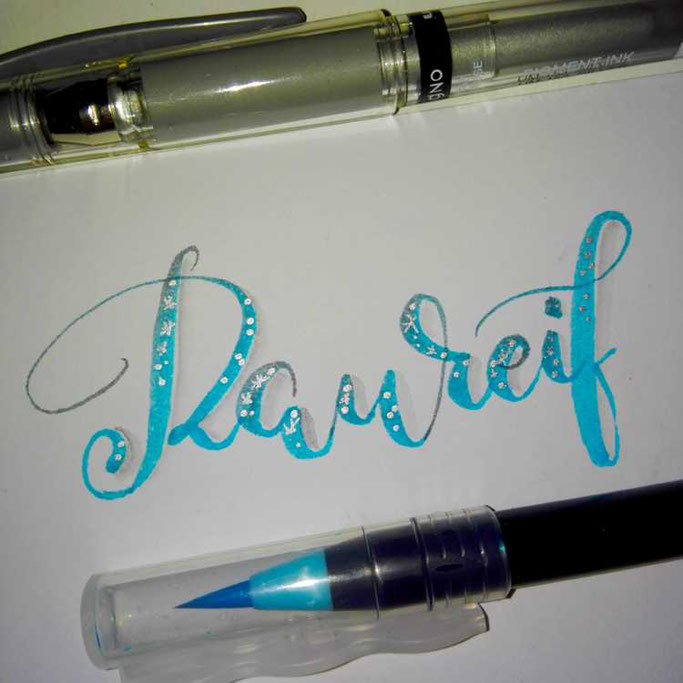 Letter Lovers sunnys_fotos: Handlettering Raureif