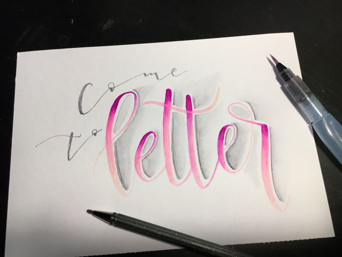 Handlettering - come to letter (Letter Lovers herzimbauch)