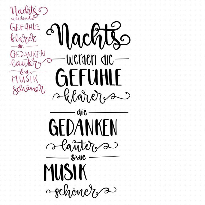 Letter Lovers halfapx: Anleitung Layouting - Skizze und Lettering