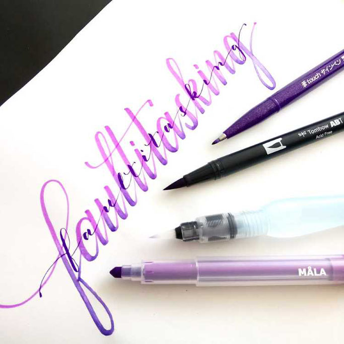 Letter Lovers frauleinausten: Handlettering faultitasking