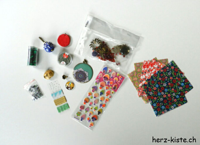 Upcycling Projekt - Inhalt vom Paket Teil 2