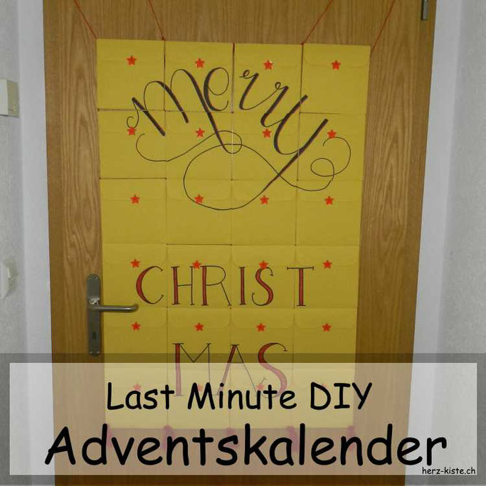 DIY Adventskalender Last Minute - aus Briefumschlägen