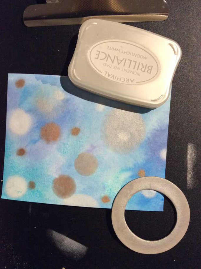 Letter Lovers tradonde: Anleitung Bokeh Technik mit Stempel und Aquarellfarben
