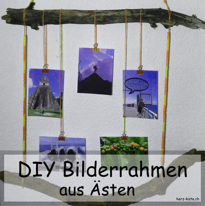 DIY Bilderrahmen aus Ästen
