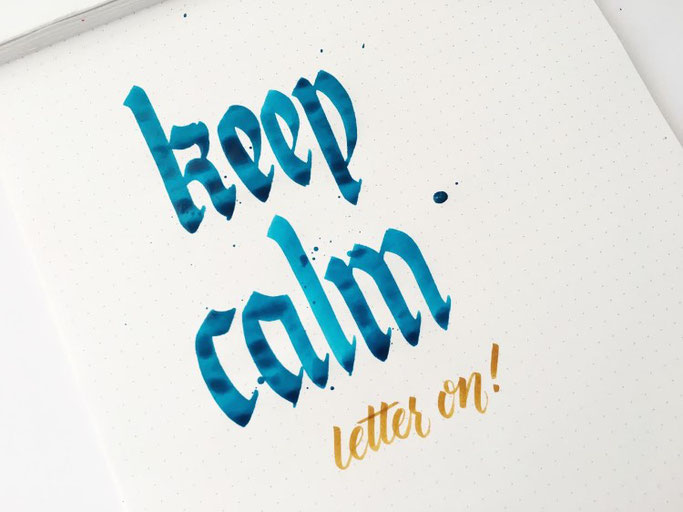 Letter Lovers _annalala_: Handlettering keep calm letter on!