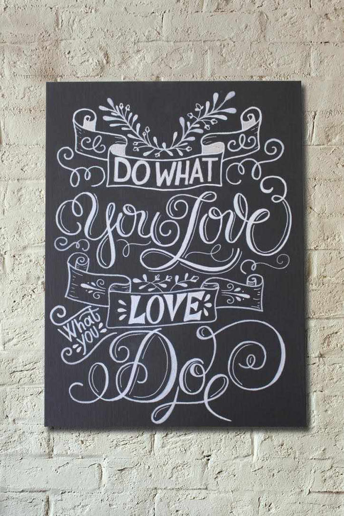 Letter Lovers sandra_graphics: Lettering Anleitung für ein Chalk Lettering auf Leinwand