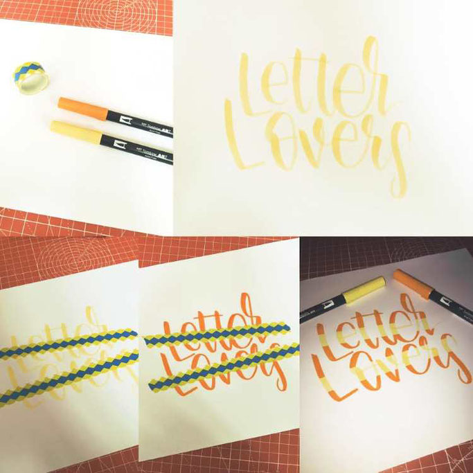 Handlettering Anleitung: Abklebetechnik mit Washitape