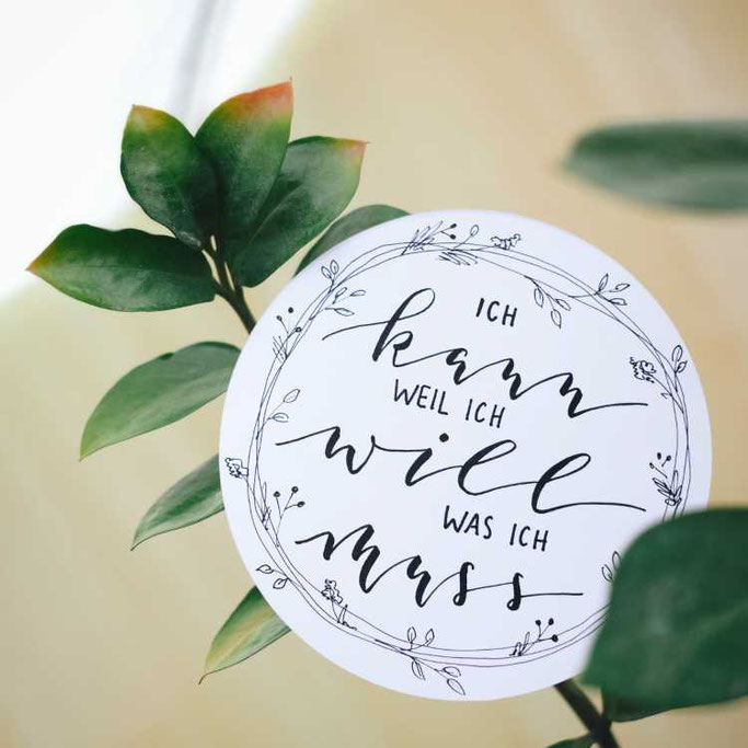 Letter Lovers buntgepinselt: Handlettering: Ich kann weil ich will was ich muss