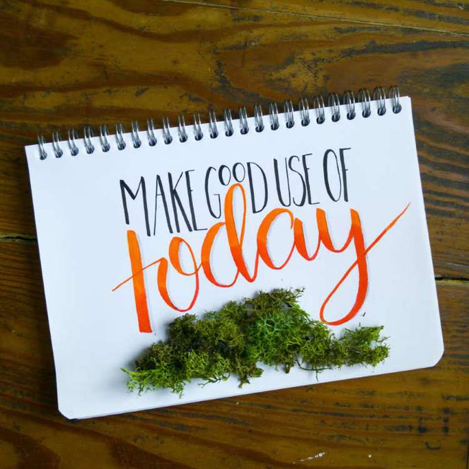 Letter Lovers kvittje: Handlettering make good use of today