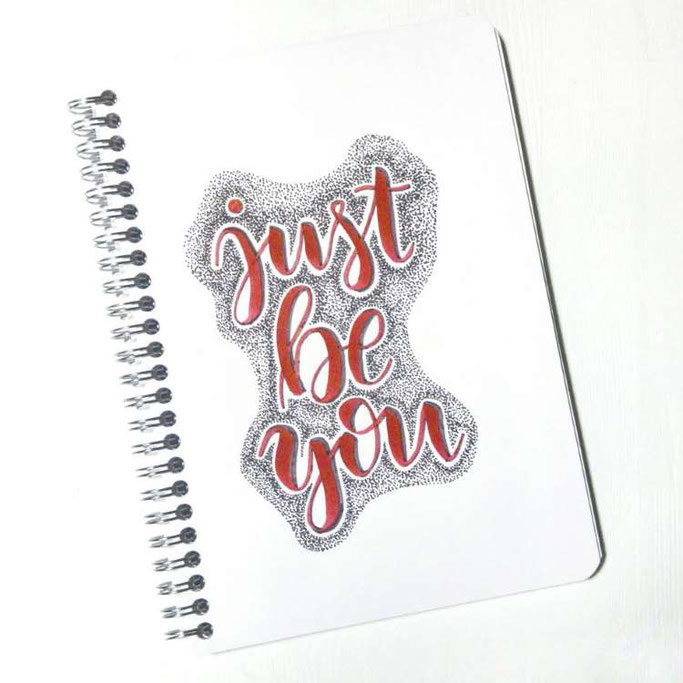 Letter Lovers kvittje: Handlettering just be you