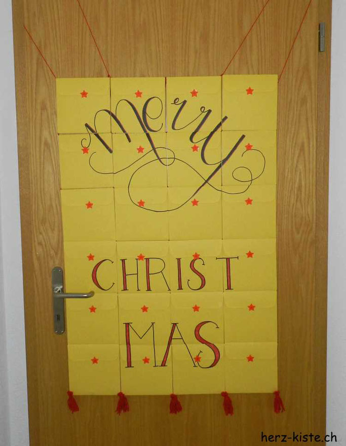 DIY Adventskalender aus Briefumschlägen - schnell gemacht