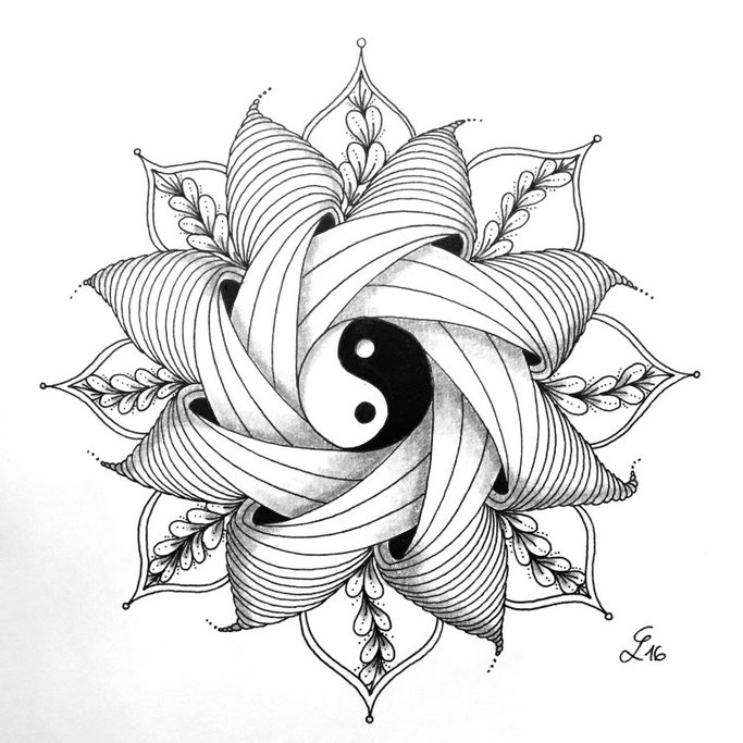 Letter Lovers cornlandart - Zentangle