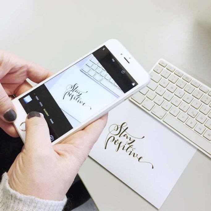 Lettering digitalisieren mit der App Snapseed