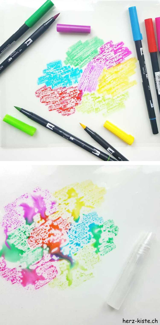 Handlettering Anleitung: So erstellst du Watercolor Hintergründe