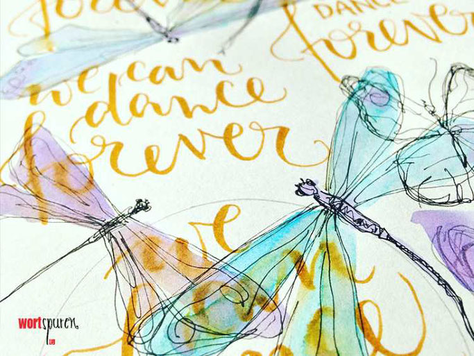 Letter Lovers Wortspuren: Handlettering Schmierpapier