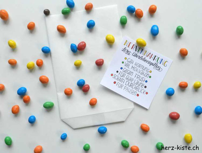 Geschenkidee zur Lernmotivation - Nervennahrung